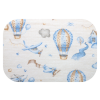  Színes mintás textil pelenka 70x80 cm-Kék repülőtér