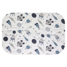 Színes mintás textil pelenka 70x80 cm- Szürke űr mosható pelenka