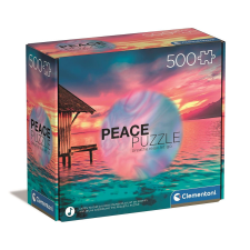 SZÍNES Naplemente Paradise 500 db-os Peace puzzle Clementoni puzzle, kirakós