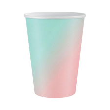 Színes Ombre papír pohár 6 db-os 266 ml party kellék