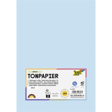  Színes papír, A4, 130 g, 100 lap, FOLIA, jégkék kreatív papír