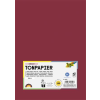  Színes papír, A4, 130 g, 100 lap, FOLIA, sötétvörös