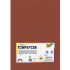  Színes papír, A4, 130 g, 100 lap, FOLIA, vörösesbarna