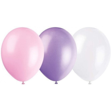 SZÍNES Pearl White, Pink, Purple léggömb, lufi 10 db-os 11 inch (27,5 cm) party kellék