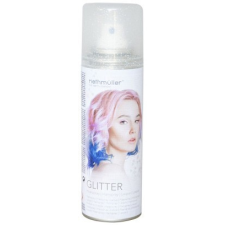 SZÍNES Silver Glitter Hairspray, Ezüst csillámos hajlakk 100 ml party kellék