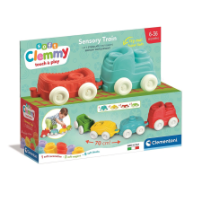 SZÍNES Színes Clemmy készségfejlesztő szenzoros vonat Clementoni egyéb bébijáték