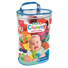 SZÍNES Színes Clemmy puha építőkocka 40 db-os Clementoni egyéb bébijáték
