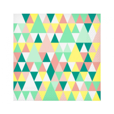 SZÍNES Színes Green Joy szalvéta 20 db-os 33x33 cm party kellék