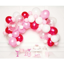 SZÍNES Színes Pink léggömb, lufi girland 70 db-os szett party kellék