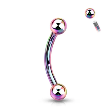  Színes Titánium Szemöldök Piercing Gömbbel egyéb ékszer