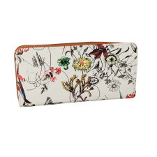  Színes virágos műbőr pénztárca narancs 99037 pénztárca