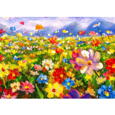Színes virágos rét puzzle 1000 darabos puzzle, kirakós