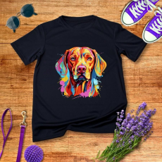  Színes vizsla férfi póló