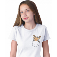  Színes zseb állat (Rénszarvas) - Gyerek Póló