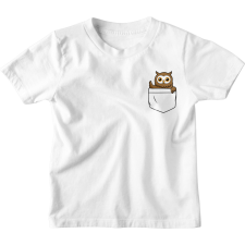  Színes Zsebminta Bagoly - Gyerek Póló gyerek póló