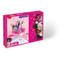  Színező készlet, ajándékdoboz, MAPED "Barbie", 35 darabos ceruza