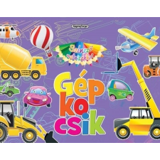  Színező matricákkal - Gépkocsik gyermek- és ifjúsági könyv