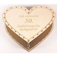  Szív alakú fa doboz dekorációs kellék