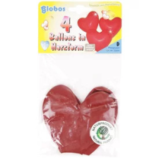  Szív alakú lufi 4 darabos készlet - 35 cm party kellék