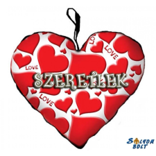 Szív alakú párna, szívek, love, szeretlek, akciós termék lakástextília