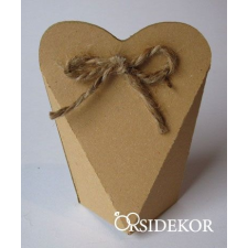  Szív köszönetajándék-doboz spárgamasnival dekorációs kellék
