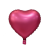 Szív Matt Dark Pink Heart, Rózsaszín szív fólia lufi 37 cm