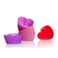 Szív szilikon süteményforma 6darab sütés és főzés