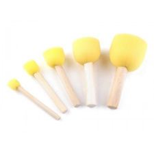  Szivacsecset szett - 5 db dekorációs kellék