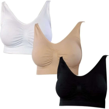  Szivacsos, varrás nélküli melltartó - 3 db - XL/2XL melltartó