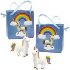 Szivárvány unikornis figura dísztasakban – 6 cm játékfigura
