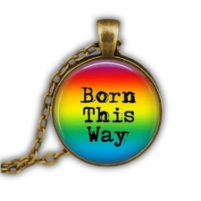 Szivárványos Born This Way nyaklánc nyaklánc