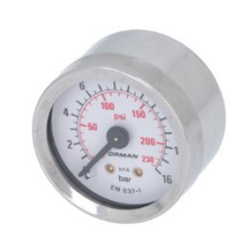  Szivattyú nyomás mérő ø 41 mm 0÷16 bar kávéfőző kellék