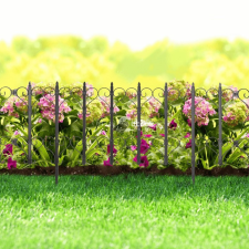  Szívecskés virágágyás szegély, kerítés kerti dekoráció