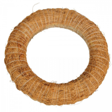  Szizállal tekert széna alap barna 20cm dekorációs kellék