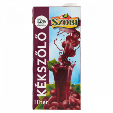  Szobi szűrt kékszőlő-ital cukorral és édesítőszerekkel 1l üdítő, ásványviz, gyümölcslé