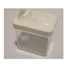  Szögletes műanyag fűszertartó 1 kg-os (154-fehér) konyhai eszköz