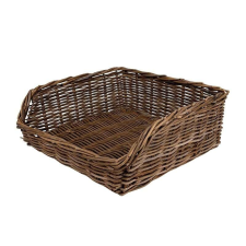 szögletes rattan tárolókosár 50x50x20cm bútor