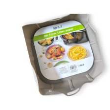  Szögletes szilikon Air Fryer sütőforma (17*17cm, 4,5 cm magas) edény