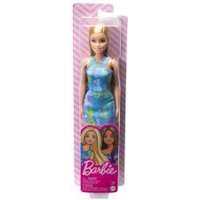 SZŐKE BARBIE BABA KÉK RUHÁBAN baba