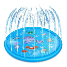  Szökőkút szőnyeg gyerekeknek vidám mintákkal – pancsolójáték, kék 170cm (BBJ) medence
