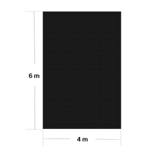 Szolártakaró medencéhez medencetakaró 4x6 m 140µ PE fólia fekete 61730 medence kiegészítő