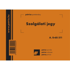 Szolgálati jegy 50x2 lapos tömb A/6 fekvő nyomtatvány
