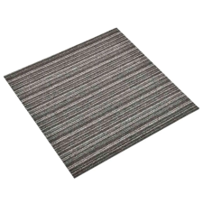  Szőnyeg 20 pcs Csíkozott antracitszürke 50 x 50 cm lakástextília
