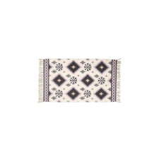 Szőnyeg 70x120cm, 100% pamut, kék mintás lakástextília