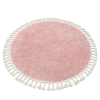  Szőnyeg BERBER 9000 kör rózsaszín Rojt shaggy kör 160 cm