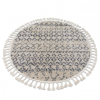  Szőnyeg BERBER AGADIR G0522 kör krém / szürke Rojt shaggy kerék 160 cm