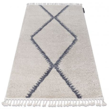  Szőnyeg Berber meknes B5910 krém / szürke Rojt shaggy bozontos 140x190 cm lakástextília