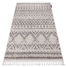 Szőnyeg BERBER RABAT G0526 bézs / barna Rojt shaggy bozontos 160x220 cm lakástextília