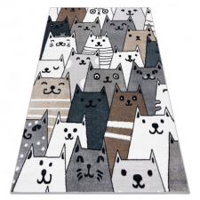  Szőnyeg FUN Gatti gyerekeknek, macskák, állatok színes 160x220 cm lakástextília