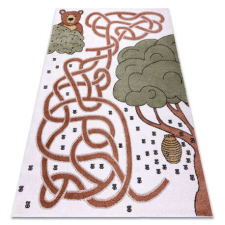 Szőnyeg FUN Honey gyerekeknek, medve, méhek krém 140x190 cm lakástextília